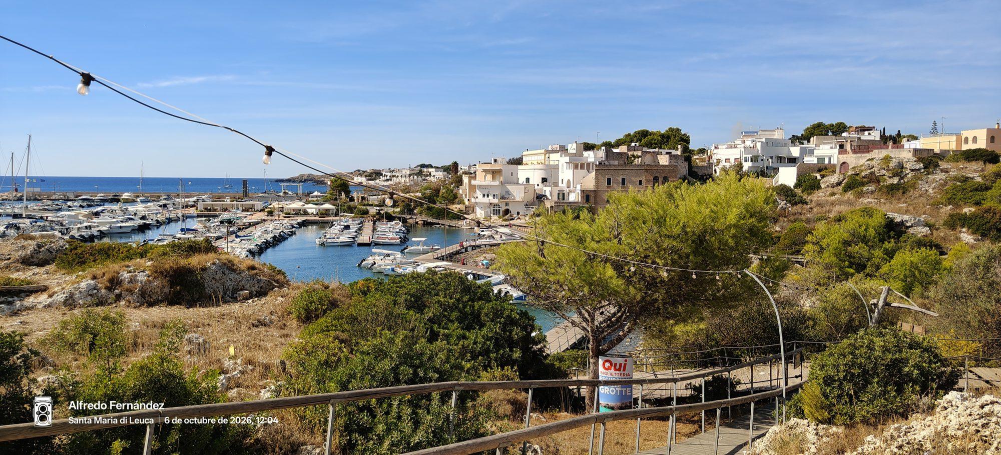 Paisaje de viaje en Santa Maria di Leuca, Italia