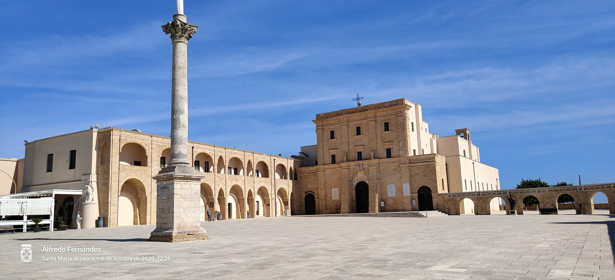 Paisaje de viaje en Santa Maria di Leuca, Italia